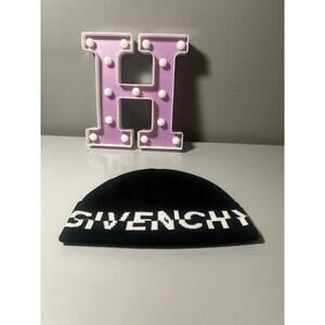 Givenchy Logo Cuff Wool Beanie